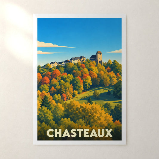 Affiche Chasteaux – sans cadre, accrochée au mur