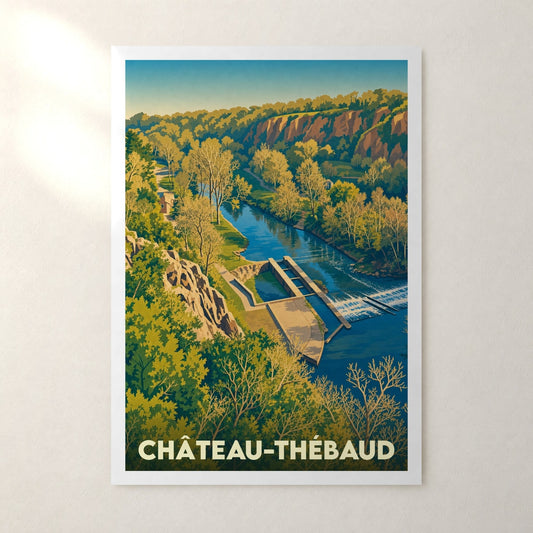 Affiche Château-Thébaud – sans cadre, accrochée au mur