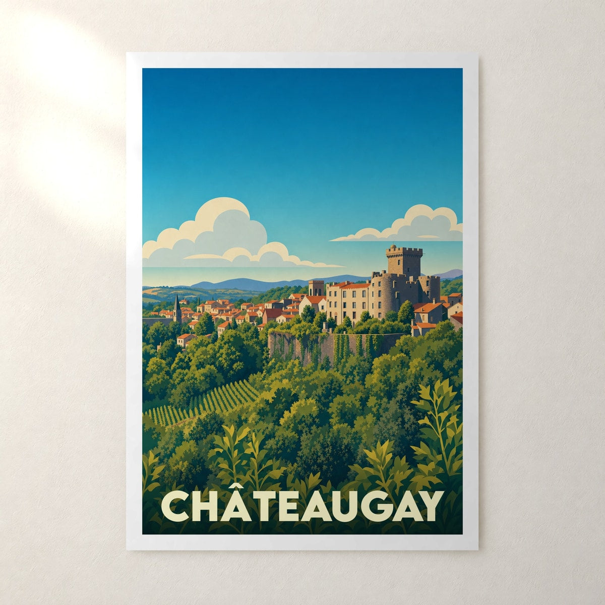 Affiche Châteaugay – sans cadre, accrochée au mur