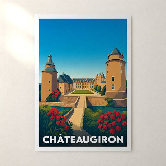 Affiche Châteaugiron – sans cadre, accrochée au mur