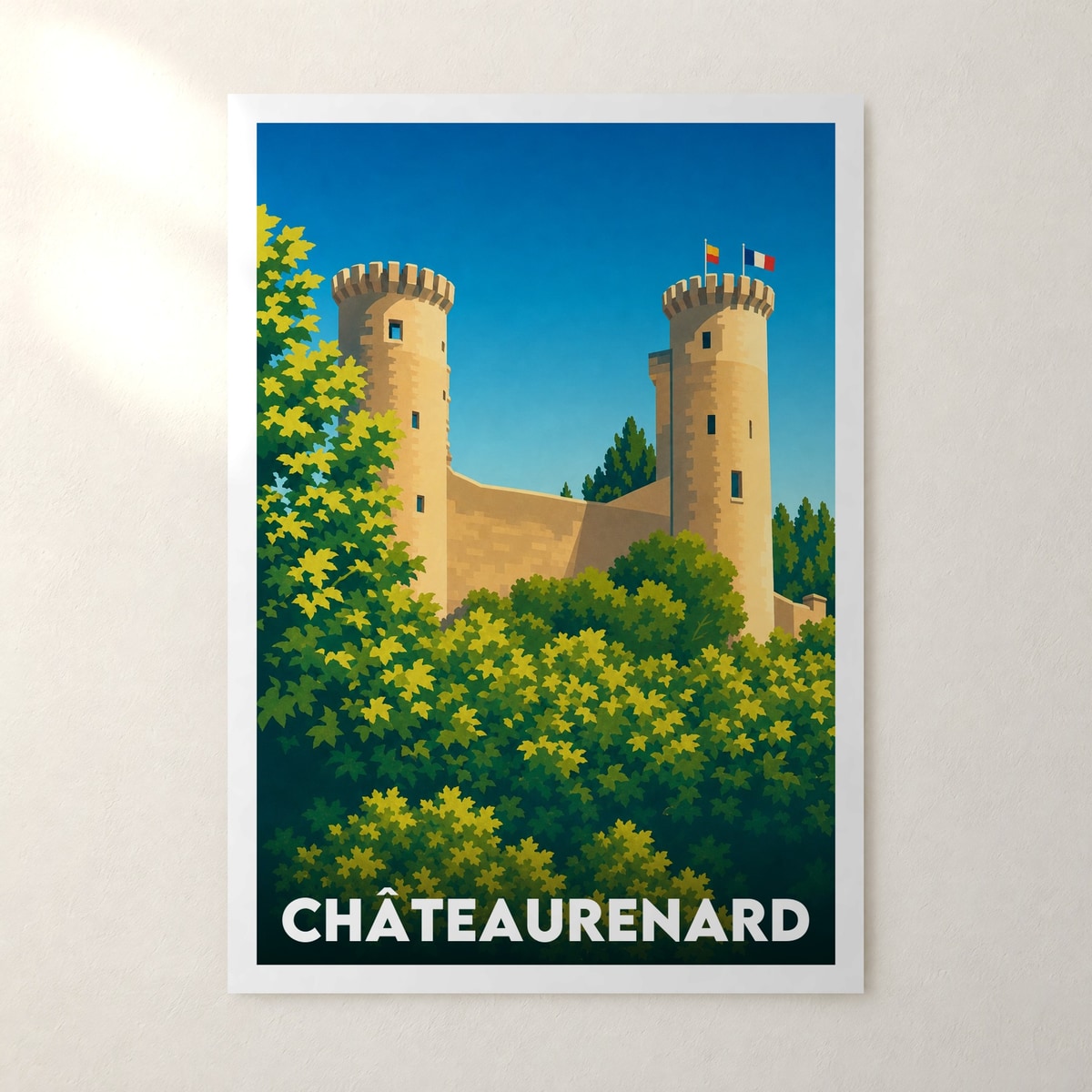 Affiche Châteaurenard – sans cadre, accrochée au mur