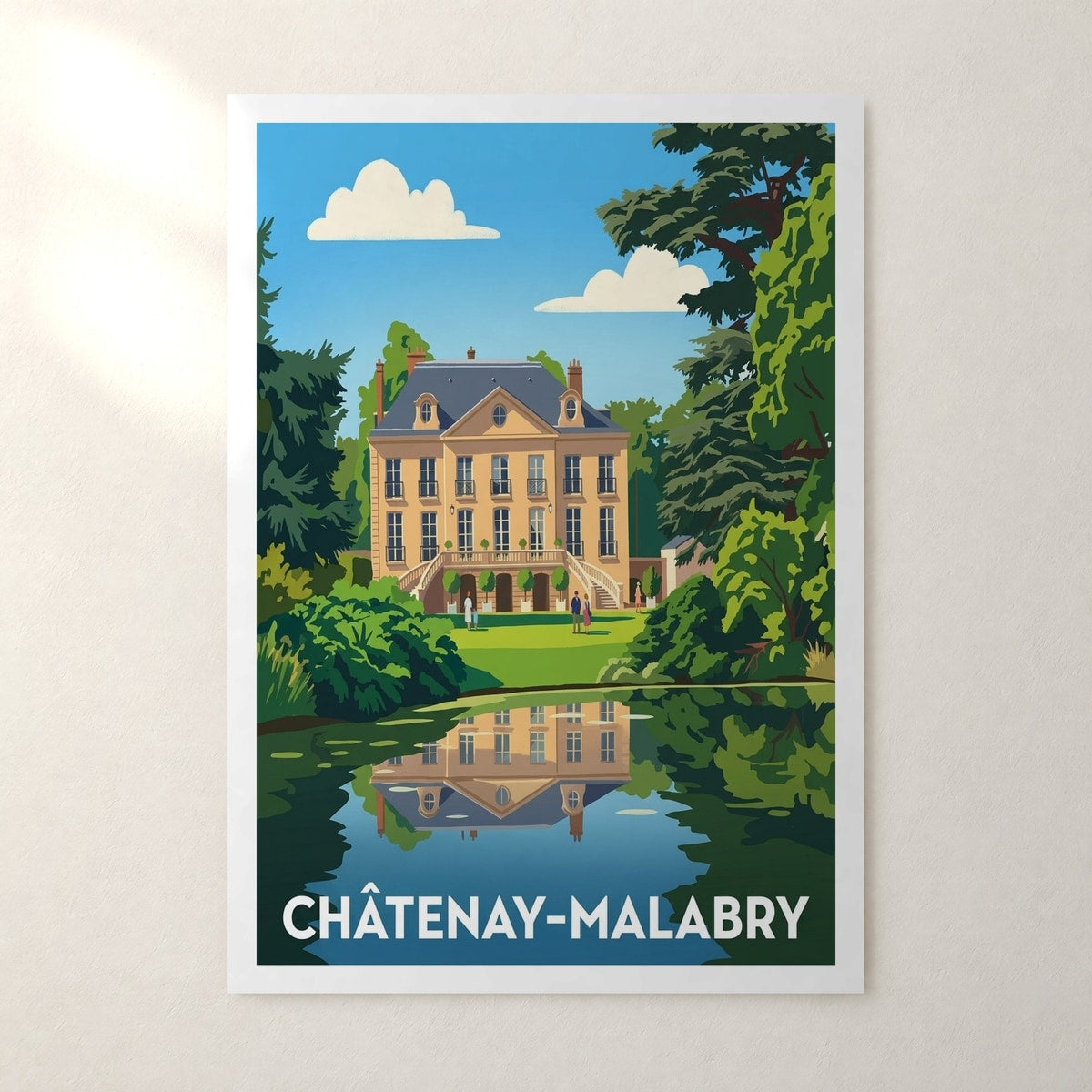 Affiche Châtenay-Malabry – sans cadre, accrochée au mur