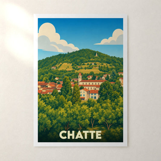Affiche Chatte – sans cadre, accrochée au mur