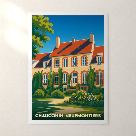 Affiche Chauconin-Neufmontiers – sans cadre, accrochée au mur