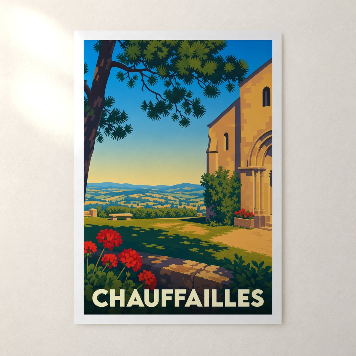 Affiche Chauffailles – sans cadre, accrochée au mur