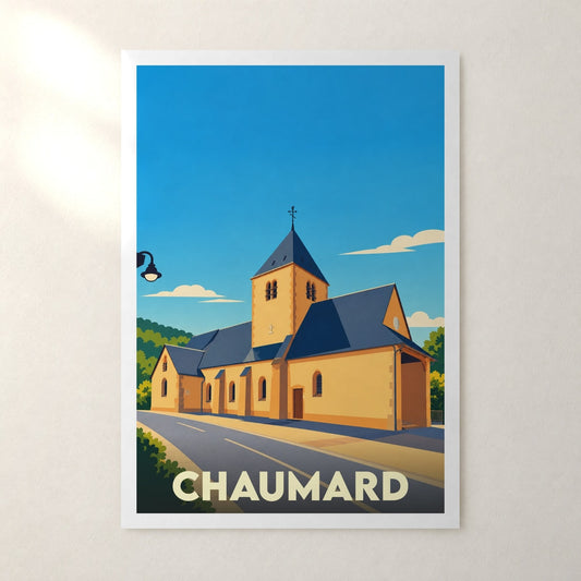 Affiche Chaumard – sans cadre, accrochée au mur