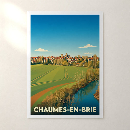 Affiche Chaumes-en-Brie – sans cadre, accrochée au mur