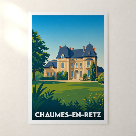 Affiche Chaumes-en-Retz – sans cadre, accrochée au mur