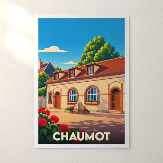 Affiche Chaumot (Yonne) – sans cadre, accrochée au mur