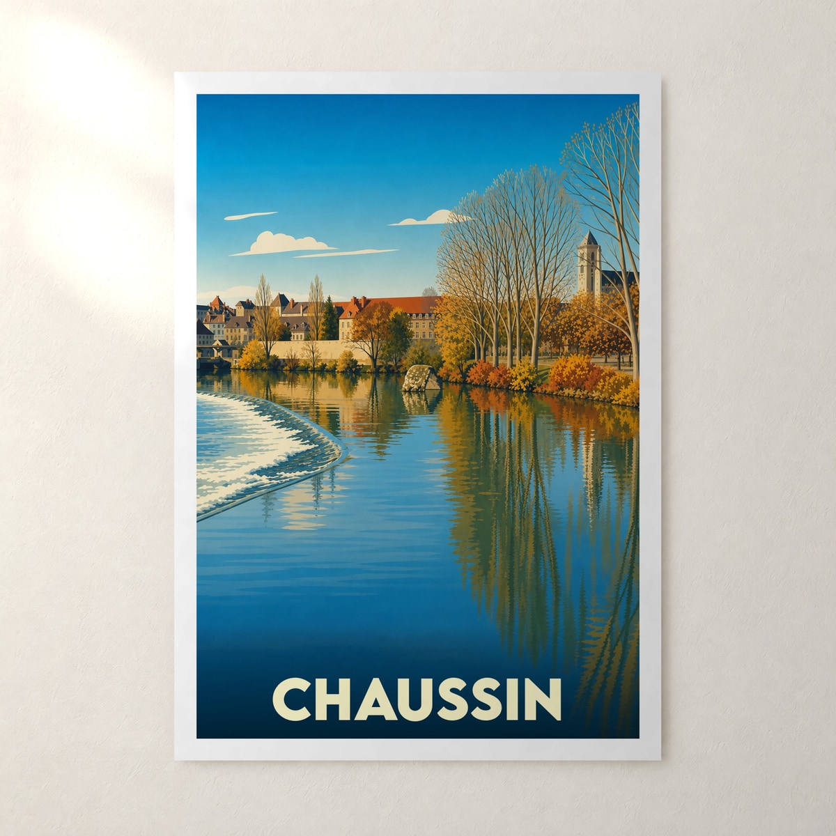 Affiche Chaussin – sans cadre, accrochée au mur