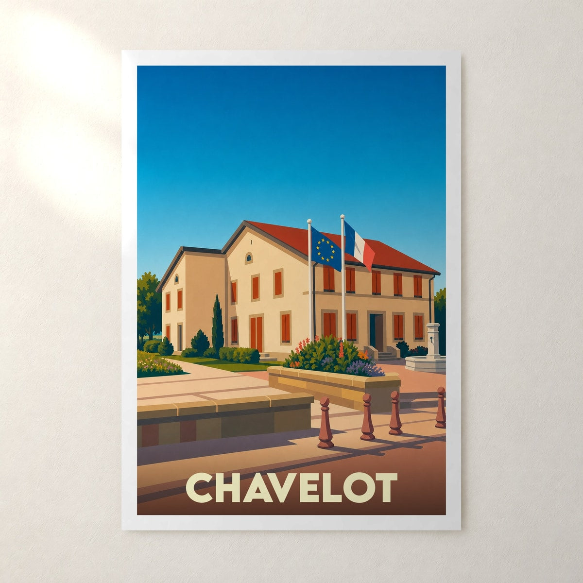 Affiche Chavelot – sans cadre, accrochée au mur