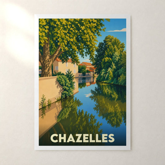 Affiche Chazelles – sans cadre, accrochée au mur