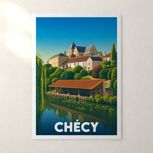 Affiche Chécy – sans cadre, accrochée au mur