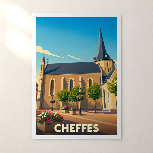 Affiche Cheffes – sans cadre, accrochée au mur