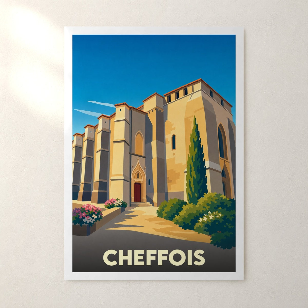Affiche Cheffois – sans cadre, accrochée au mur