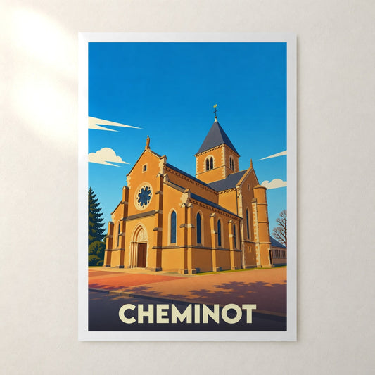 Affiche Cheminot – sans cadre, accrochée au mur