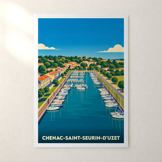 Affiche Chenac-Saint-Seurin-d'Uzet – sans cadre, accrochée au mur