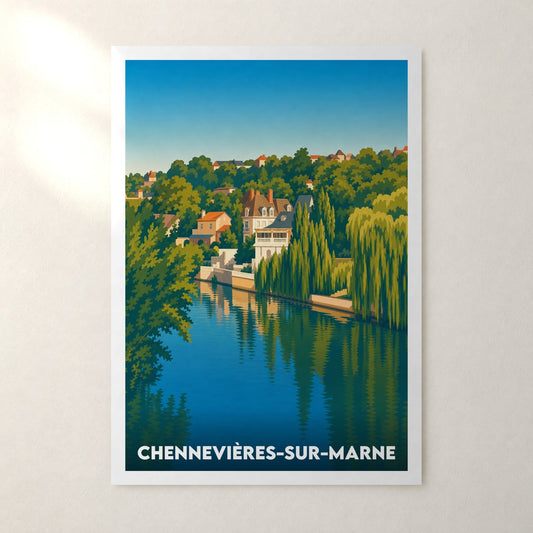 Affiche Chennevières-sur-Marne – sans cadre, accrochée au mur