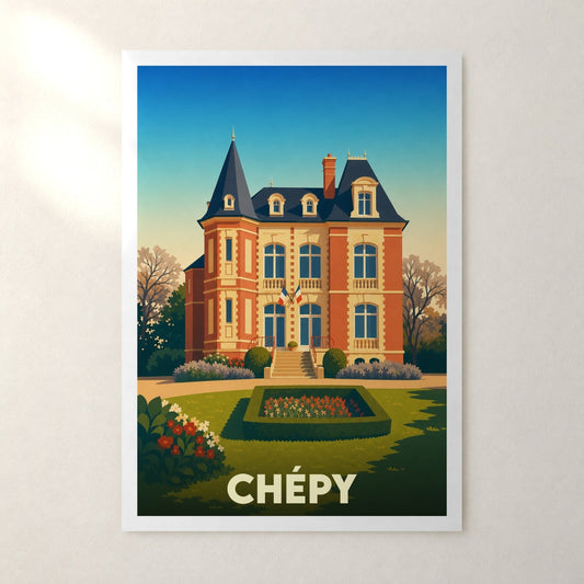 Affiche Chépy – sans cadre, accrochée au mur