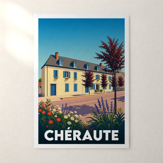 Affiche Chéraute – sans cadre, accrochée au mur