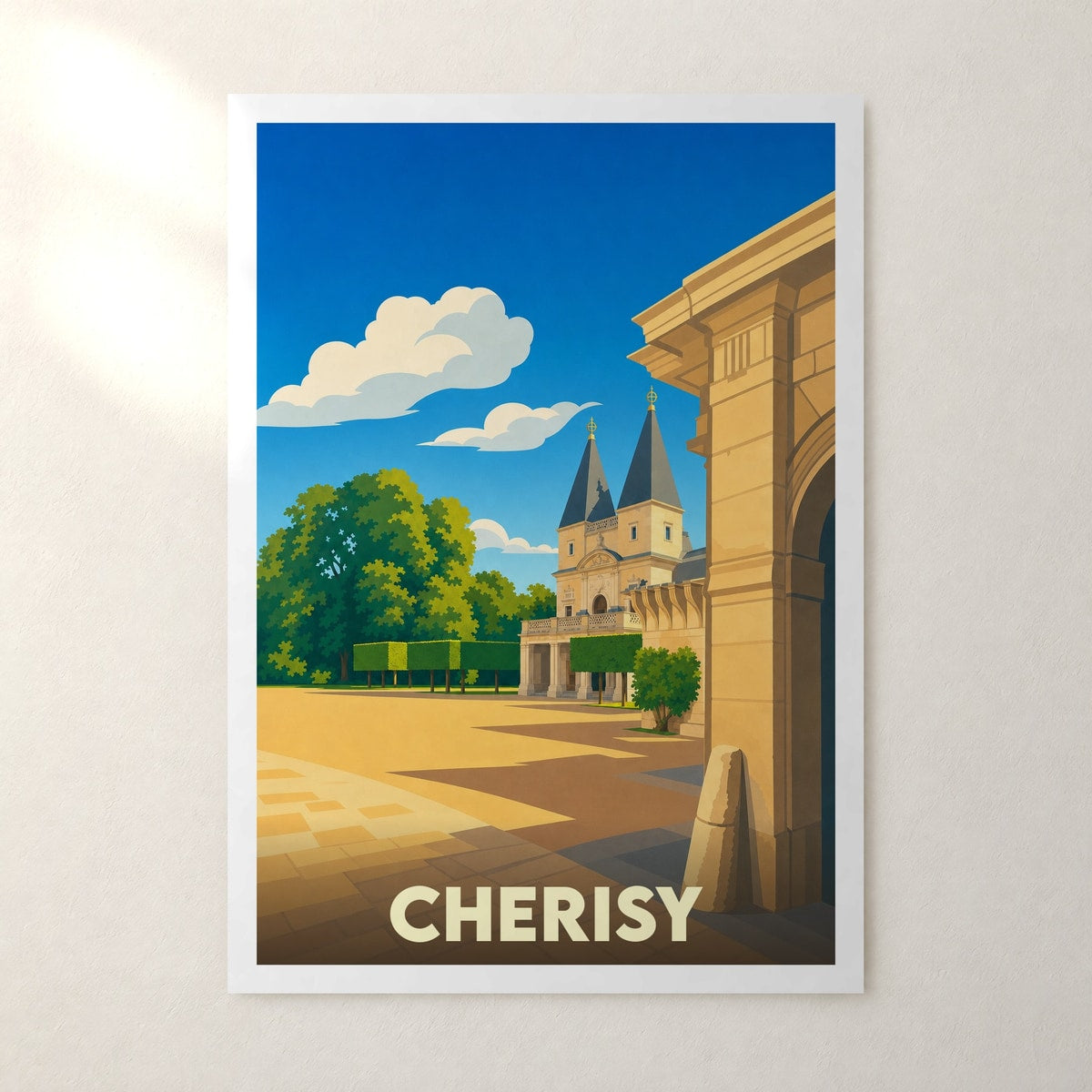 Affiche Cherisy – sans cadre, accrochée au mur