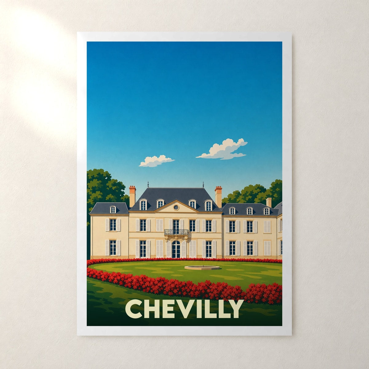 Affiche Chevilly – sans cadre, accrochée au mur