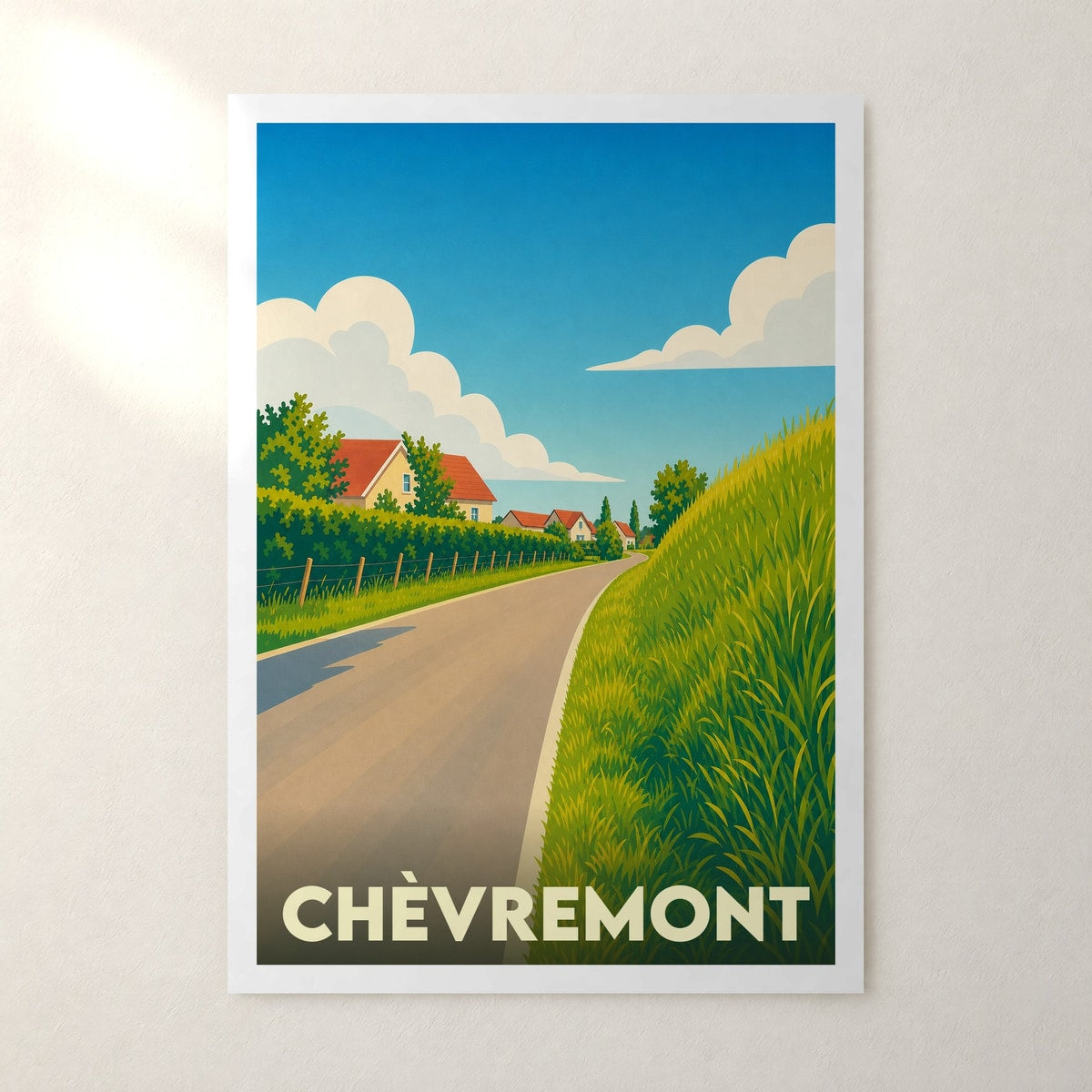Affiche Chèvremont – sans cadre, accrochée au mur