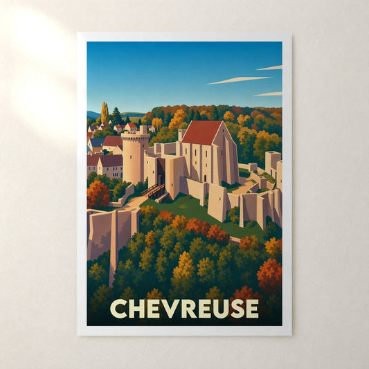 Affiche Chevreuse – sans cadre, accrochée au mur