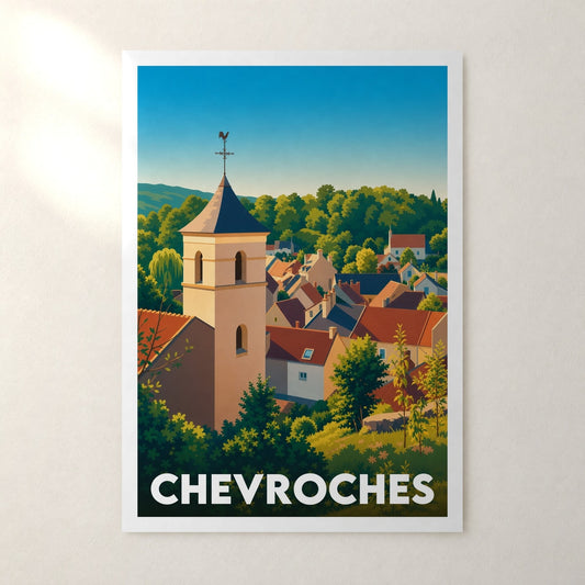 Affiche Chevroches – sans cadre, accrochée au mur