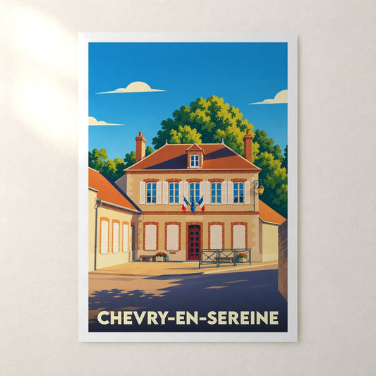 Affiche Chevry-en-Sereine – sans cadre, accrochée au mur
