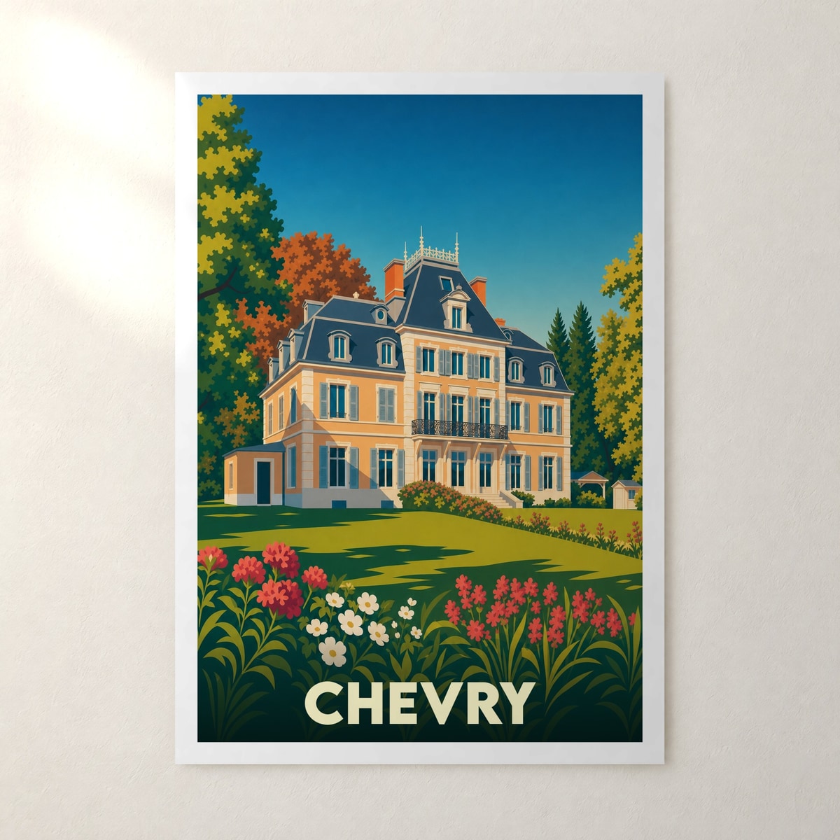 Affiche Chevry – sans cadre, accrochée au mur