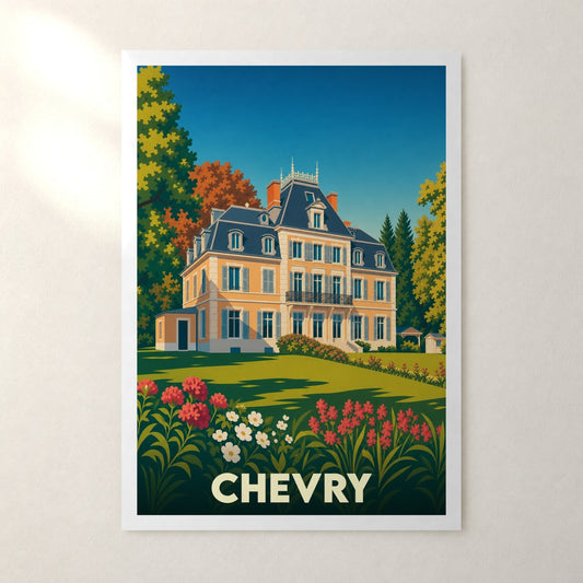 Affiche Chevry – sans cadre, accrochée au mur