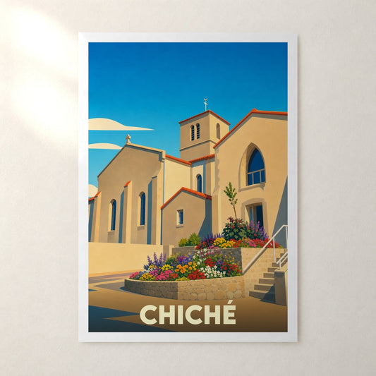 Affiche Chiché – sans cadre, accrochée au mur