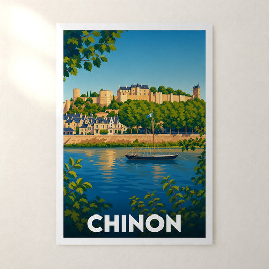 Affiche Chinon – sans cadre, accrochée au mur