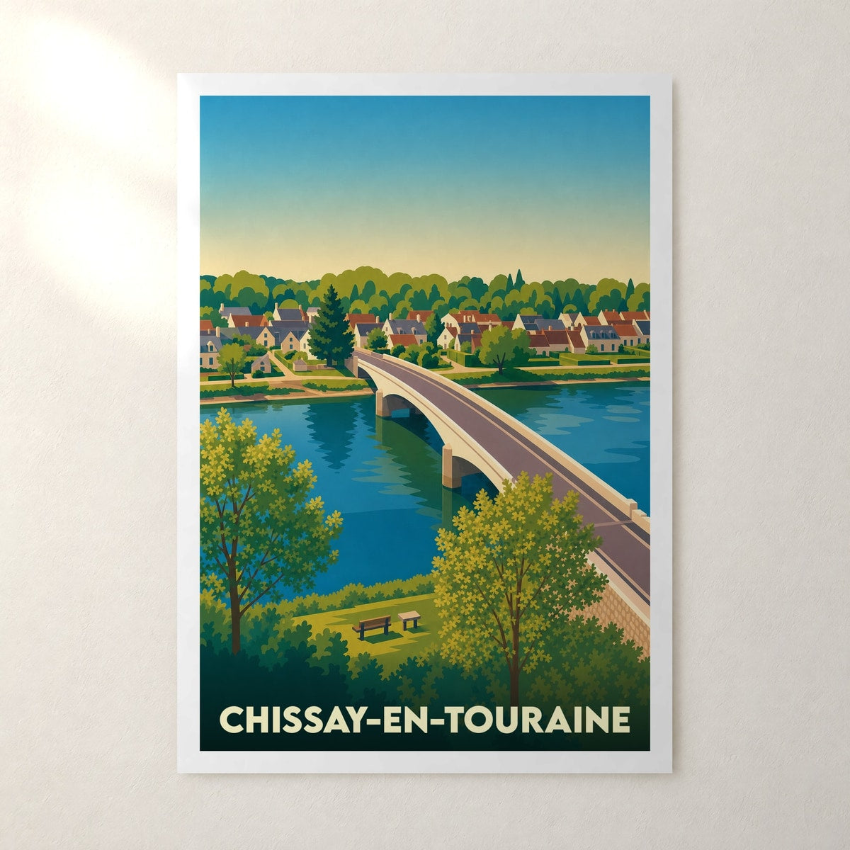 Affiche Chissay-en-Touraine – sans cadre, accrochée au mur