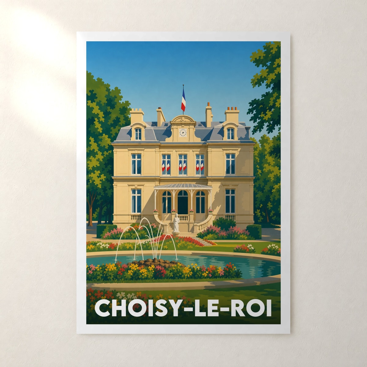 Affiche Choisy-le-Roi – sans cadre, accrochée au mur