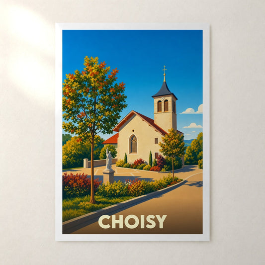 Affiche Choisy – sans cadre, accrochée au mur