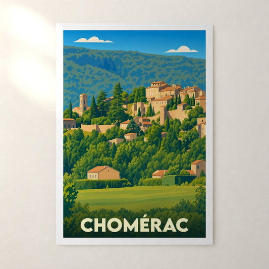 Affiche Chomérac – sans cadre, accrochée au mur