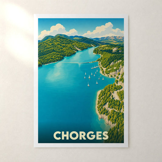 Affiche Chorges – sans cadre, accrochée au mur