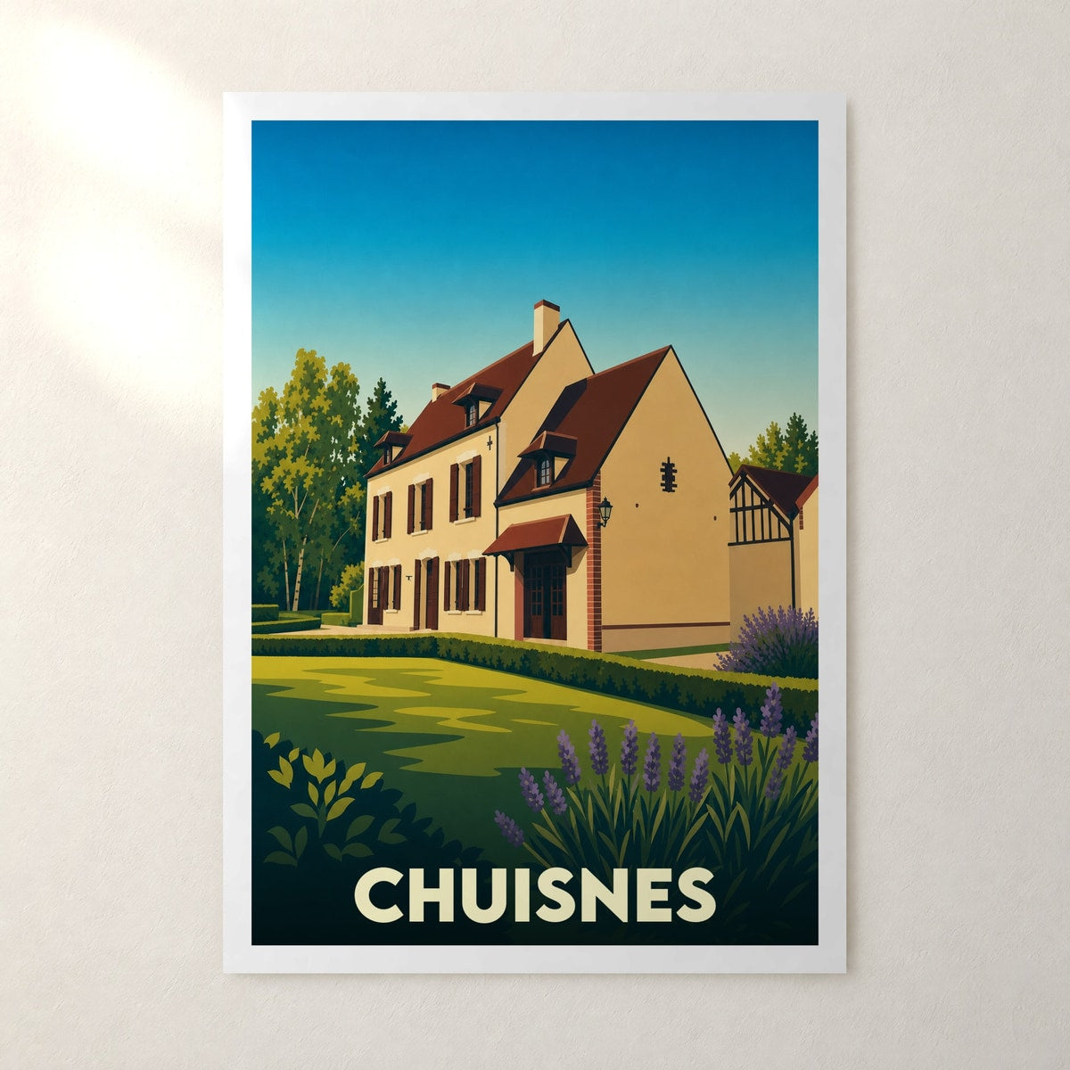 Affiche Chuisnes – sans cadre, accrochée au mur
