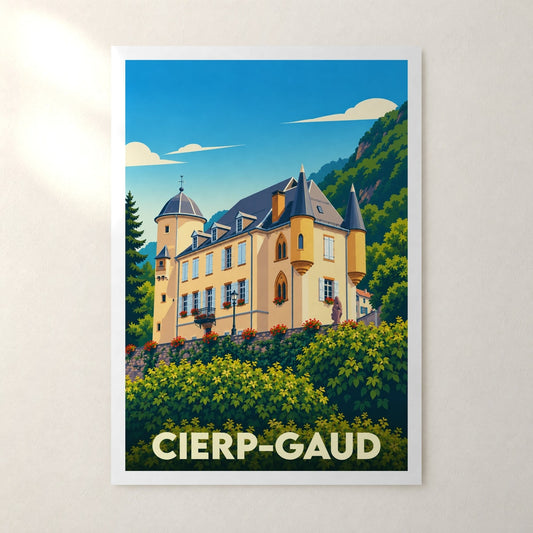 Affiche Cierp-Gaud – sans cadre, accrochée au mur