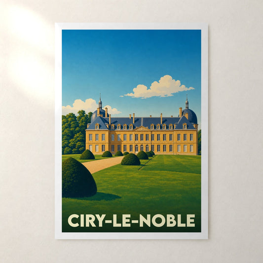 Affiche Ciry-le-Noble – sans cadre, accrochée au mur