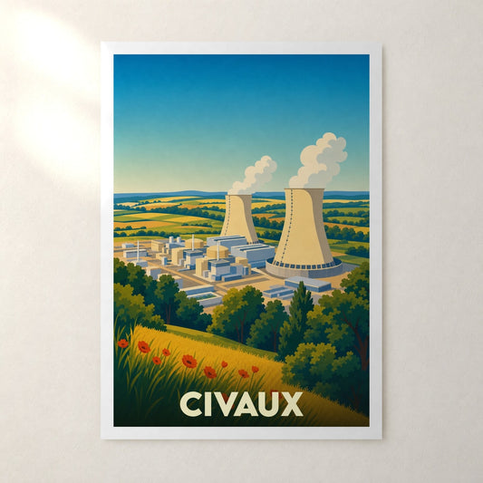 Affiche Civaux – sans cadre, accrochée au mur