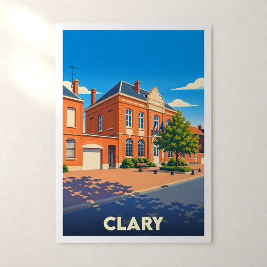 Affiche Clary – sans cadre, accrochée au mur