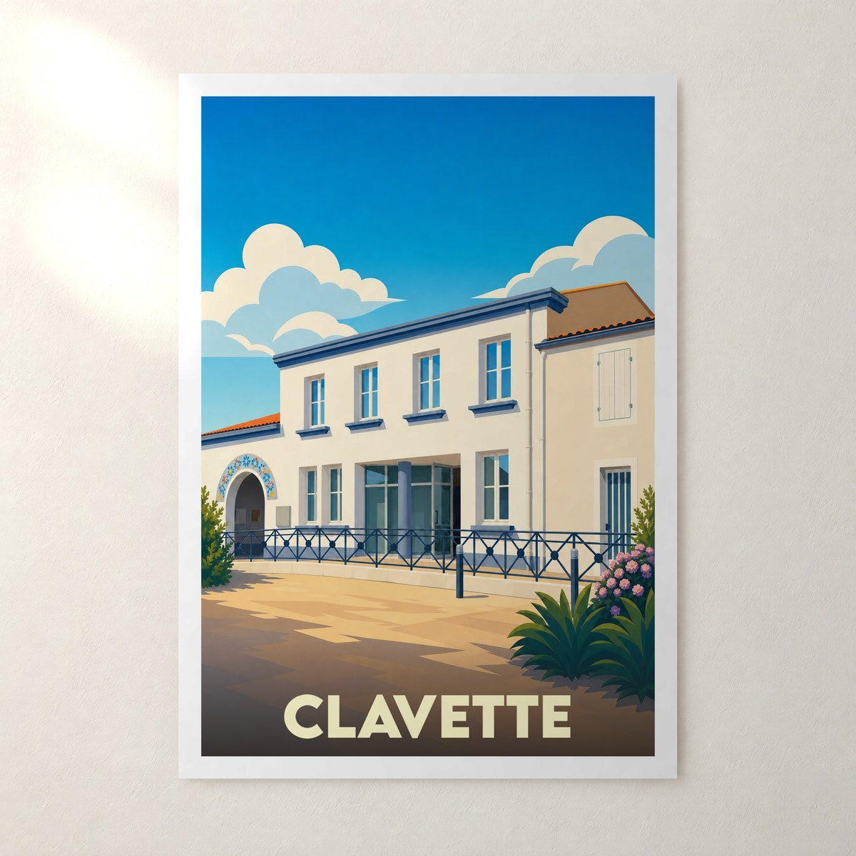Affiche Clavette – sans cadre, accrochée au mur