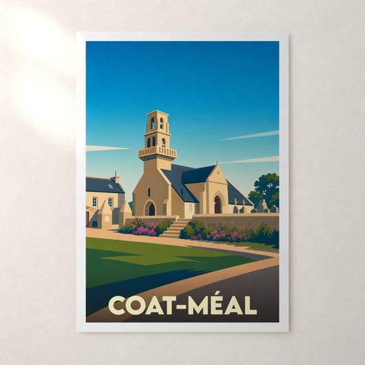 Affiche Coat-Méal – sans cadre, accrochée au mur