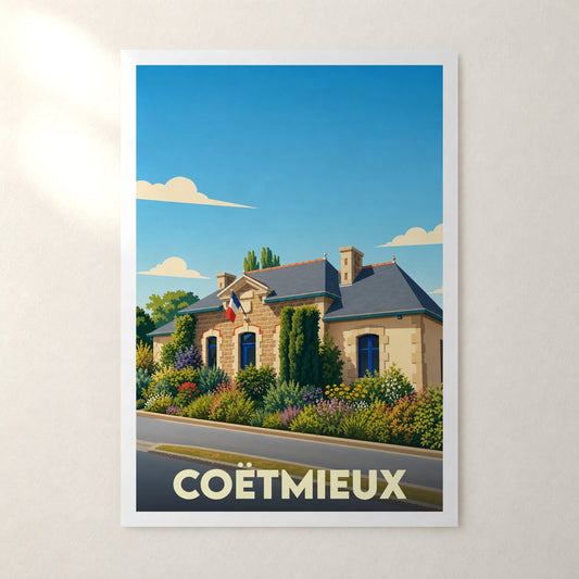 Affiche Coëtmieux – sans cadre, accrochée au mur