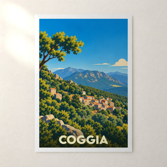 Affiche Coggia – sans cadre, accrochée au mur