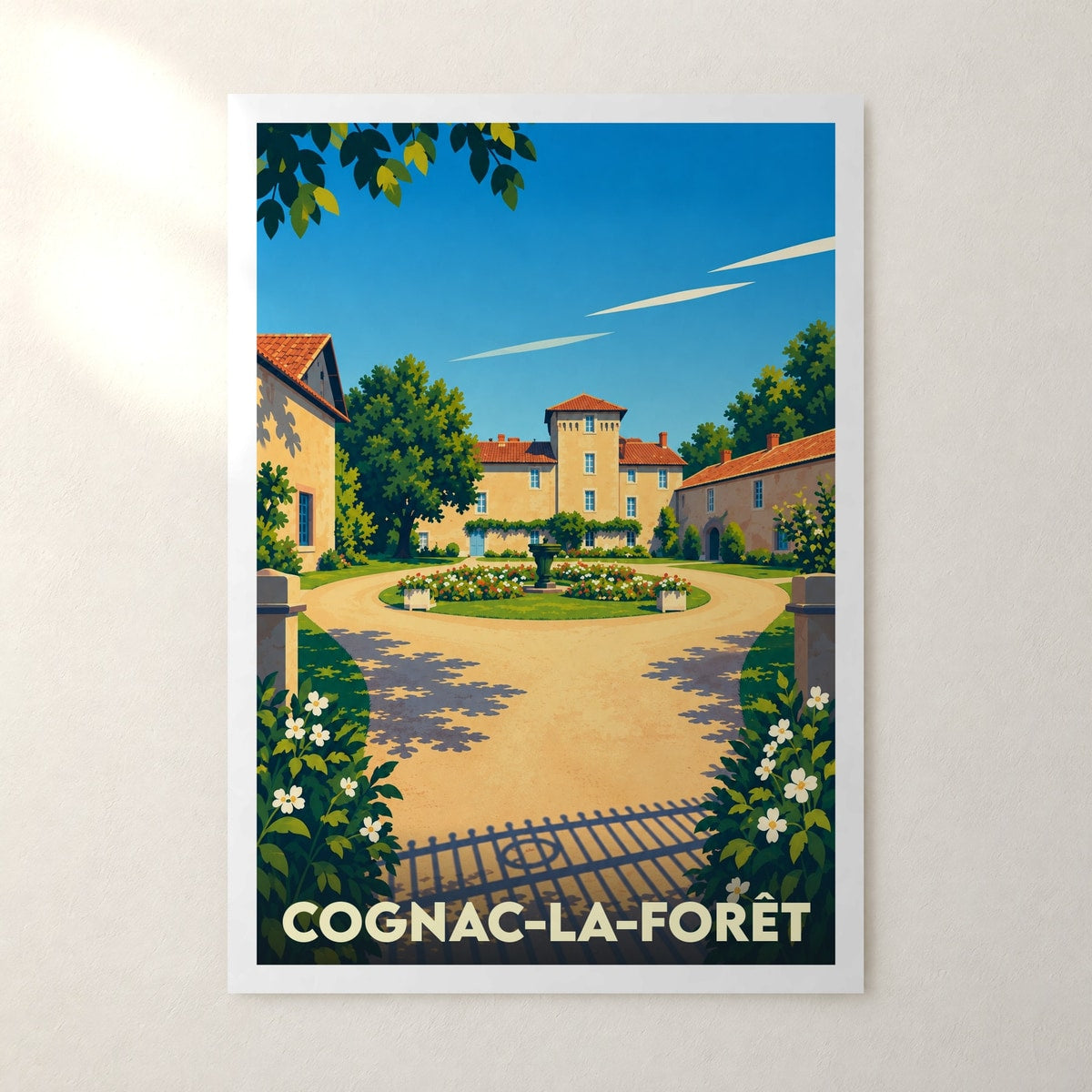 Affiche Cognac-la-Forêt – sans cadre, accrochée au mur