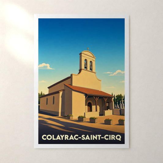 Affiche Colayrac-Saint-Cirq – sans cadre, accrochée au mur
